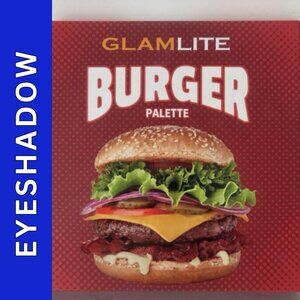 GlamLite Cosmetics Burger Eyeshadow Palette 16 Colors-Pigment & Shimmer Full Sz